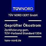 TÜV Nord Zertifikat Ökostrom aus Niedersachsen
