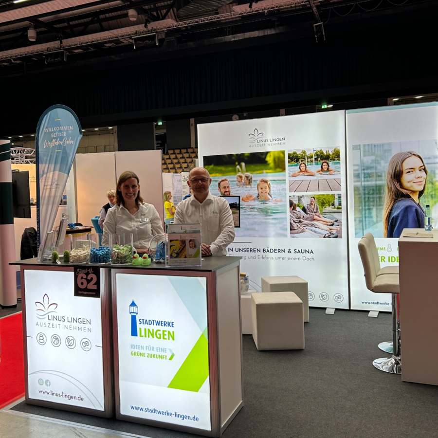 Mitarbeitende der Stadtwerke Lingen bei der Jobmesse