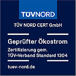 TÜV Nord Siegel Geprüfter Ökostrom