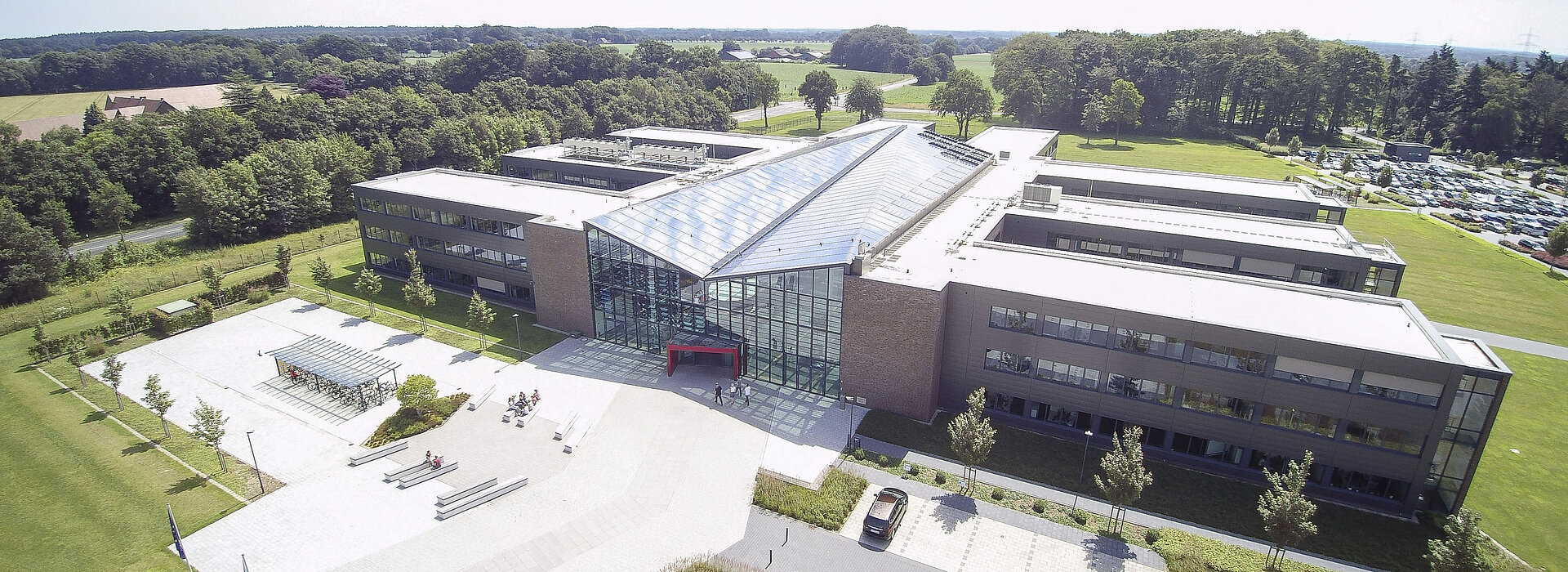 Luftbild des Innovationcenters der ROSEN Group