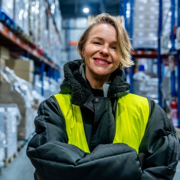 Frau Fachkraft für Lagerlogistik bei den Stadtwerken Lingen