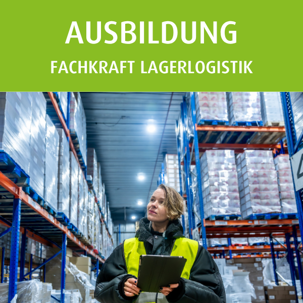 Mitarbeiterin im Lager der Stadtwerke Lingen sichtet die Regale