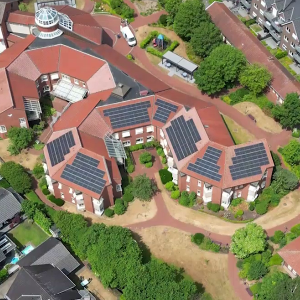 Bild von PV Anlage auf dem Elisabeth Haus in Emsbüren